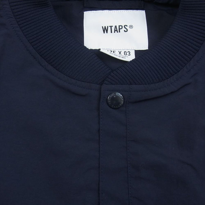 WTAPS ダブルタップス 23SS 231BRDT-JKM02 PITCH ナイロン プルオーバー ジャケット ネイビー系  03【新古品】【未使用】【中古】