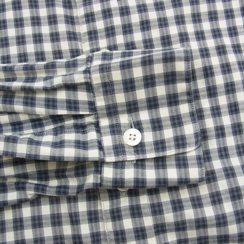 N.HOOLYWOOD エヌハリウッド 232-SH01 ギンガムチェック 長袖 シャツ ホワイト系 パープル系 ブラック系 38【中古】