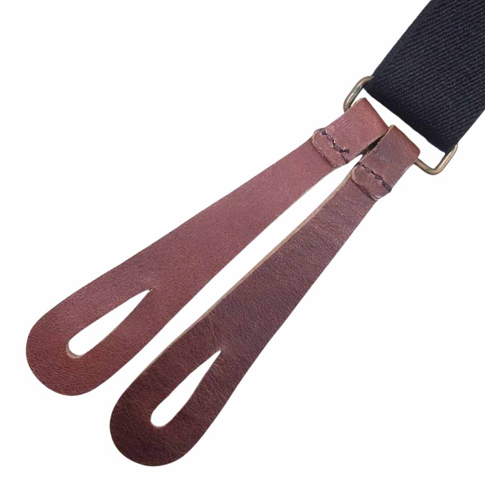 GLADHAND & Co. グラッドハンド ロゴ サスペンダー ブラック系【中古】
