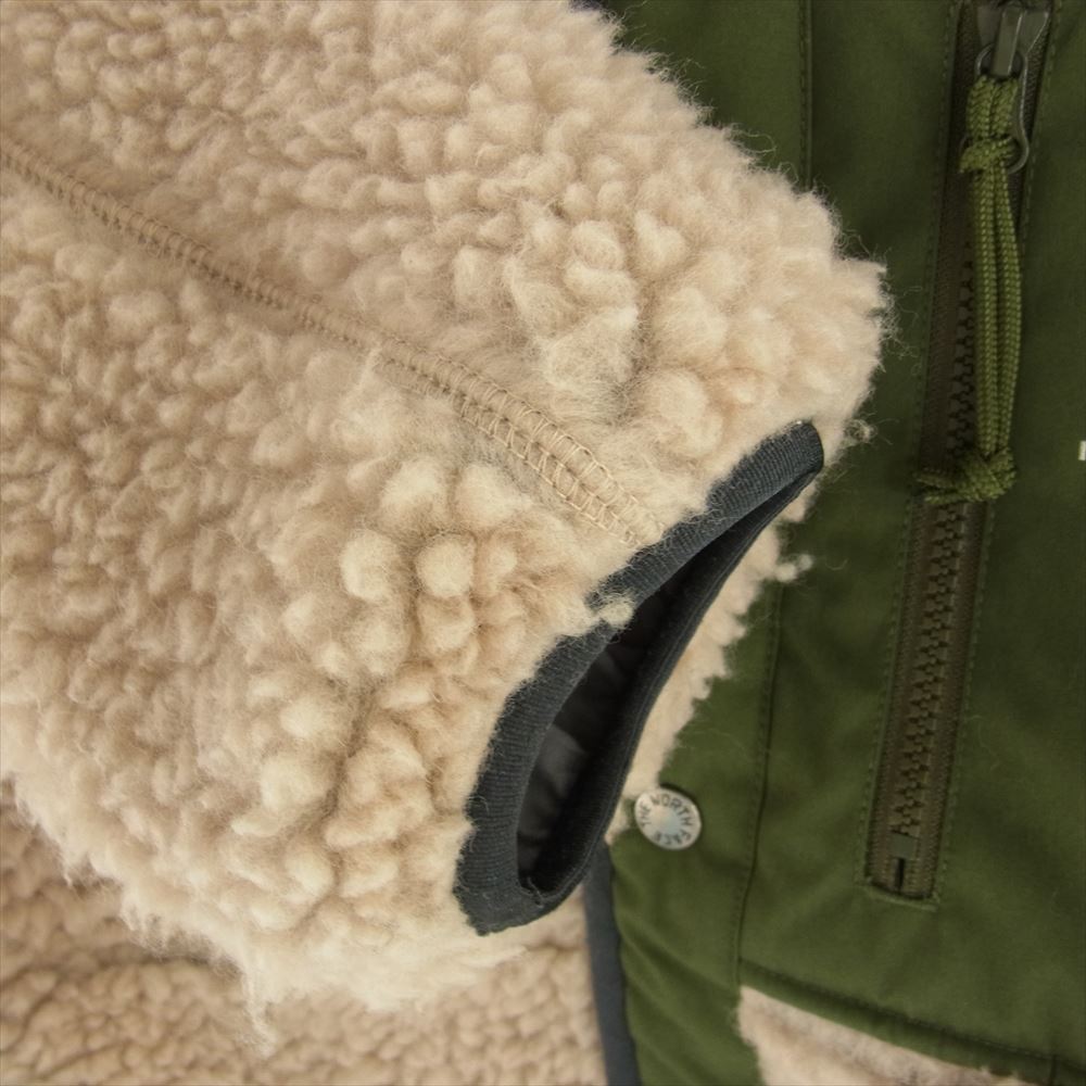 THE NORTH FACE ノースフェイス PURPLE LABEL パープルレーベル Wool Boa Fleece Field Cardigan ウール ボア フリース フィールド カーディガン ジャケット ベージュ系 カーキ系 M【中古】