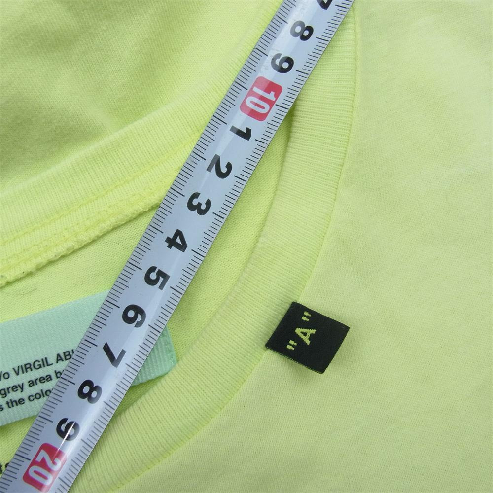 OFF-WHITE オフホワイト 19SS OMAA038S19185002 マイケルジャクソン プリント オーバーサイズ 半袖 Tシャツ イエロー系 L【中古】