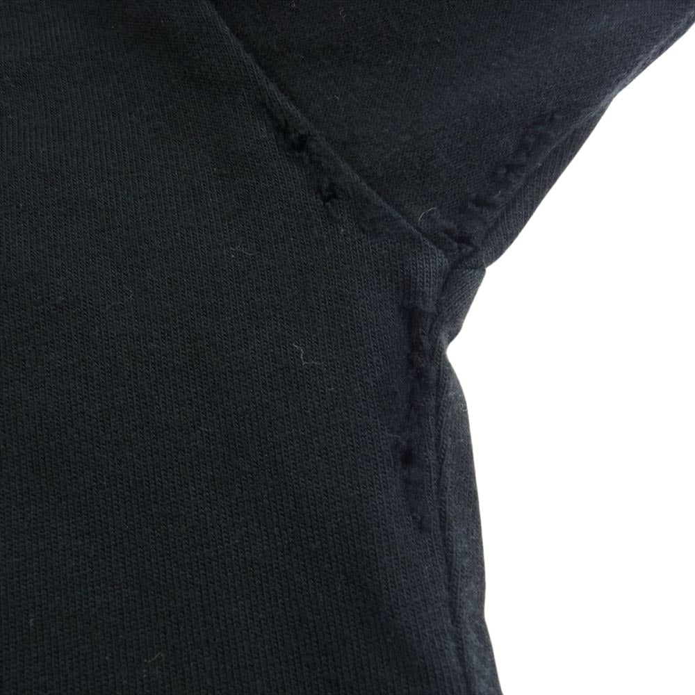 BALENCIAGA バレンシアガ 22SS 681046 クラッシュ加工 オーバーサイズ 長袖 Tシャツ カットソー ブラック系 L【新古品】【未使用】【中古】