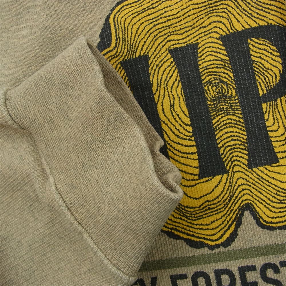 フィップス LUMBER LOGO HOODIE ロゴ フーディー パーカー ベージュ系 L【極上美品】【中古】