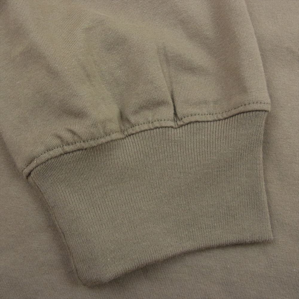 FEAR OF GOD フィアオブゴッド FOG ESSENTIALS エッセンシャルズ バック ラバーロゴ 長袖 Tシャツ ロンT カーキ系 XL【美品】【中古】