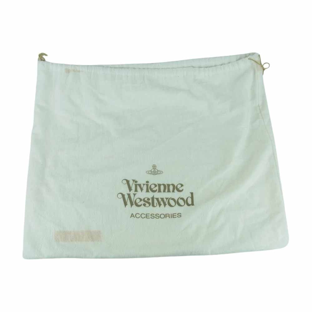 Vivienne Westwood ヴィヴィアンウエストウッド オーブ型押し オールレザー ミニ ボストン バッグ ダークグリーン系【中古】