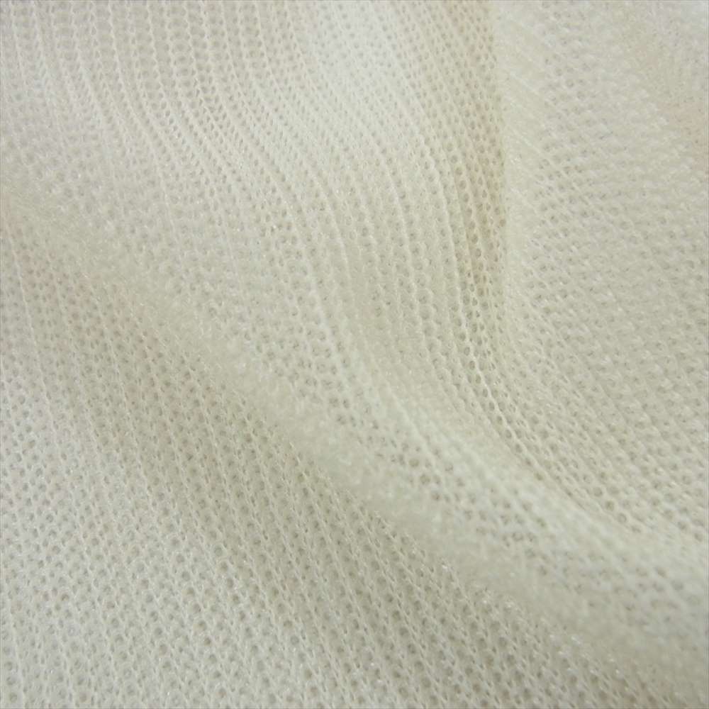 PLEATS PLEASE プリーツプリーズ イッセイミヤケ PP01-F0524 プリーツ加工 メッシュ カーディガン クリーム イエロー系 3【中古】