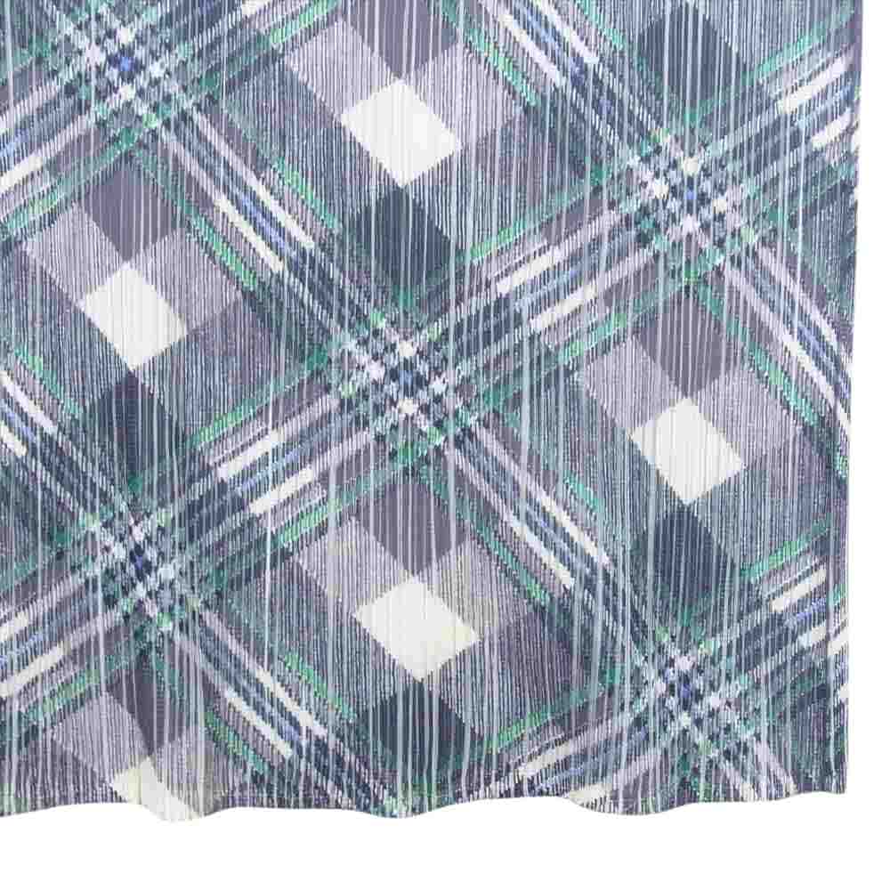 PLEATS PLEASE プリーツプリーズ イッセイミヤケ PP52-JH619 プリーツ加工 バイアスチェック 転写 プリント ノースリーブ ワンピース マルチカラー系 4【中古】