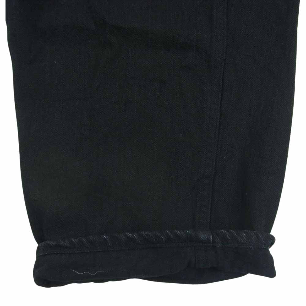 COMOLI コモリ 23SS X01-03001 ベルテッド デニム パンツ コットン 日本製 ブラック系 2【中古】