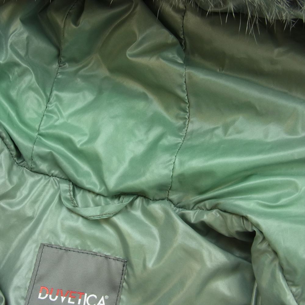 DUVETICA デュベティカ D.030.07/1035.R ADHARA 国内正規品 ADHARA アダラ ナイロン フォックスファー フーディ ダウン ジャケット カーキ系 38【中古】