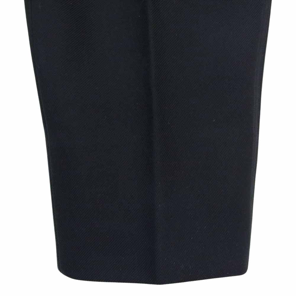 チノ 19SPT364 WAIST DOUBLE BUTTONS TUCK COTTON PANTS ウエスト ダブル ボタン タック コットン スラックス パンツ ブラック系 38【中古】