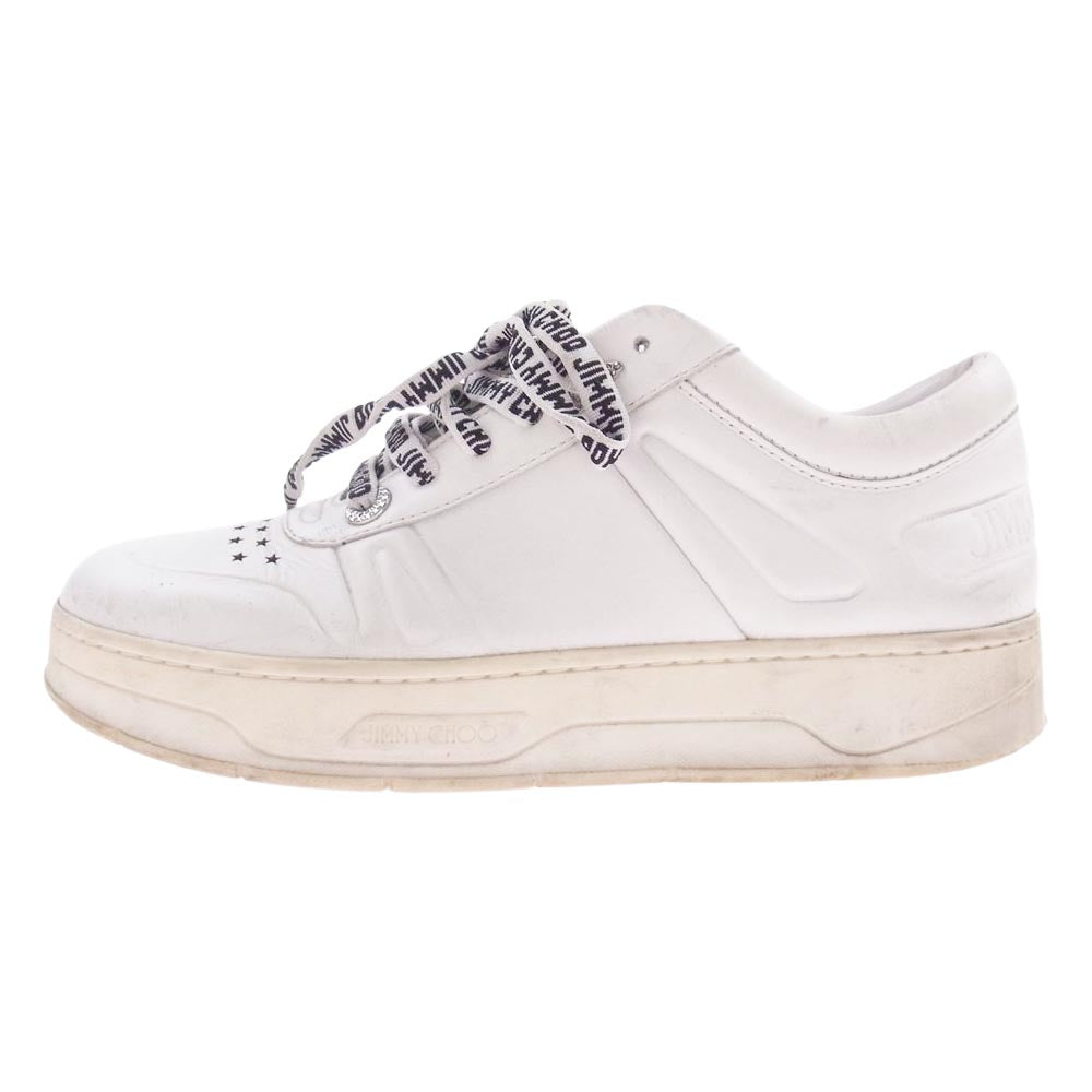 JIMMY CHOO ジミーチュウ ローカット スニーカー ホワイト系 37インチ 