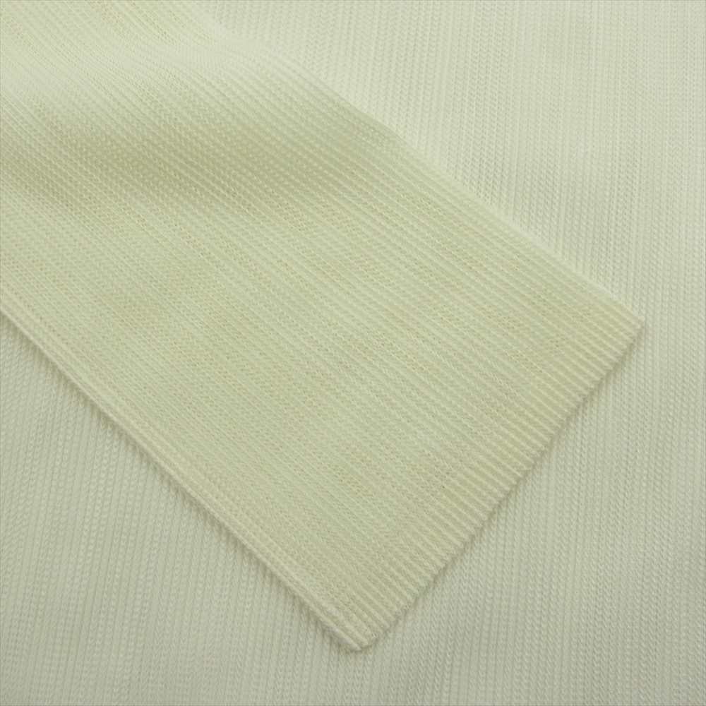 PLEATS PLEASE プリーツプリーズ イッセイミヤケ ML-102 プリーツ加工 メッシュ 長袖 カットソー オフホワイト系 イエロー系 3【中古】