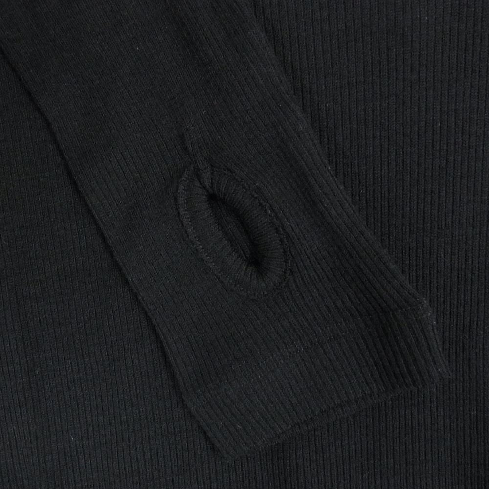 Y's Yohji Yamamoto ワイズ ヨウジヤマモト YX-Y94--171 サーマル 長袖 カットソー ブラック系 2【美品】【中古】