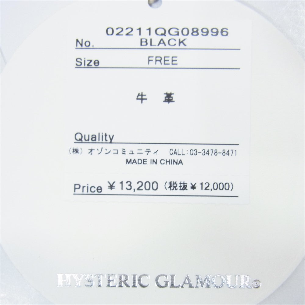 HYSTERIC GLAMOUR ヒステリックグラマー 21SS 02211QG08 GUITAR GIRL ギターガール モバイルケース スマホケース ネックホルダー ブラック系 FREE【新古品】【未使用】【中古】