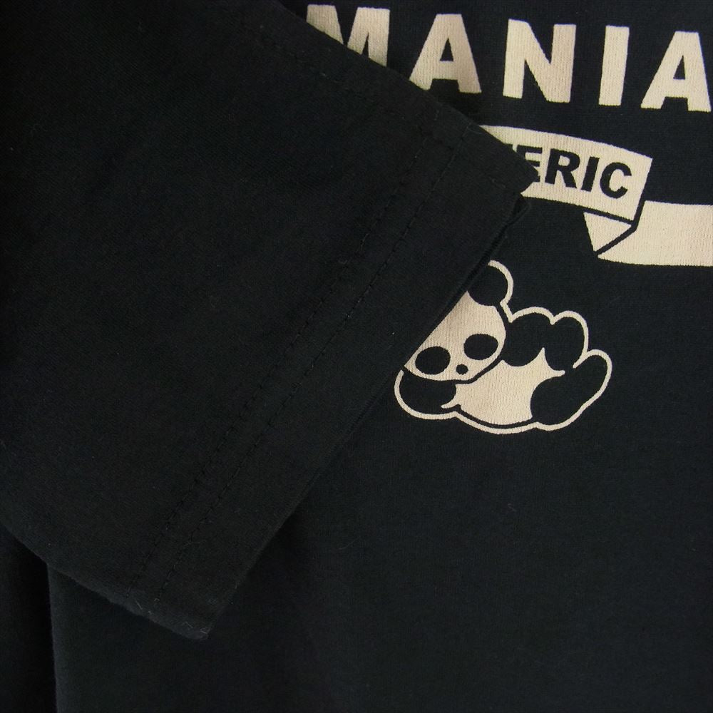 HYSTERIC GLAMOUR ヒステリックグラマー 21AW 01213CL10 PANDA MANIA パンダマニア クルーネック 半袖 Tシャツ ブラック系 FREE【新古品】【未使用】【中古】