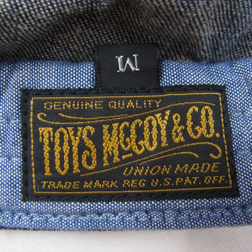 TOY'S McCOY トイズマッコイ インディゴ デニム キャスケット キャップ 帽子 インディゴブルー系 M【中古】