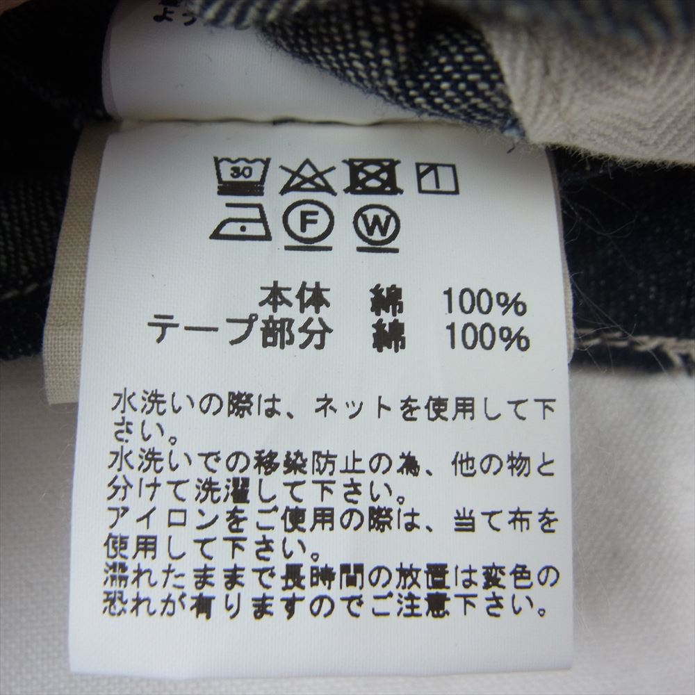 Buzz Rickson's バズリクソンズ BR02308 ARMY CAP WORKING DENIM アーミー デニム ミリタリー キャップ インディゴブルー系 7 1/4【中古】
