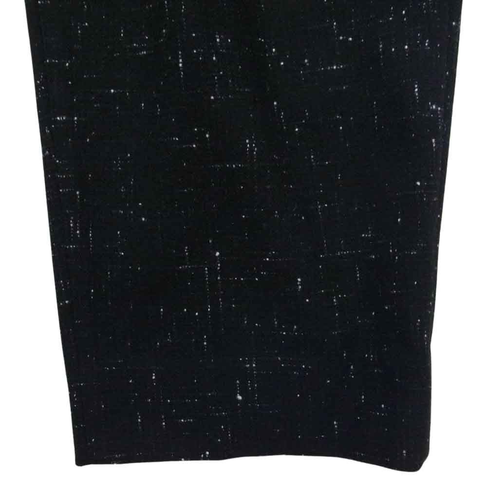 LAD MUSICIAN ラッドミュージシャン 2212-574 ウール タック パンツ ブラック系 42【中古】