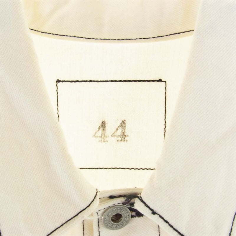 スリーフェイス CSF for THREE FACE - DENIM JACKET 1stタイプ デニム ジャケット ホワイト系 44【中古】