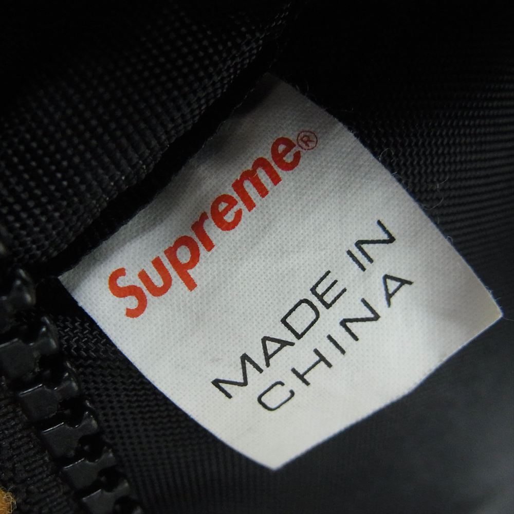 Supreme シュプリーム 17AW Leopard Fleece Waist Bag レオパード フリース ウェストバッグ オレンジ系【中古】