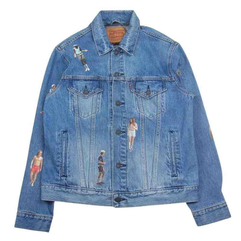 Levi's リーバイス × Stranger Things ストレンジャー シングス MOTOCROSS LEGEND デニム ジャケット  インディゴブルー系 M【中古】