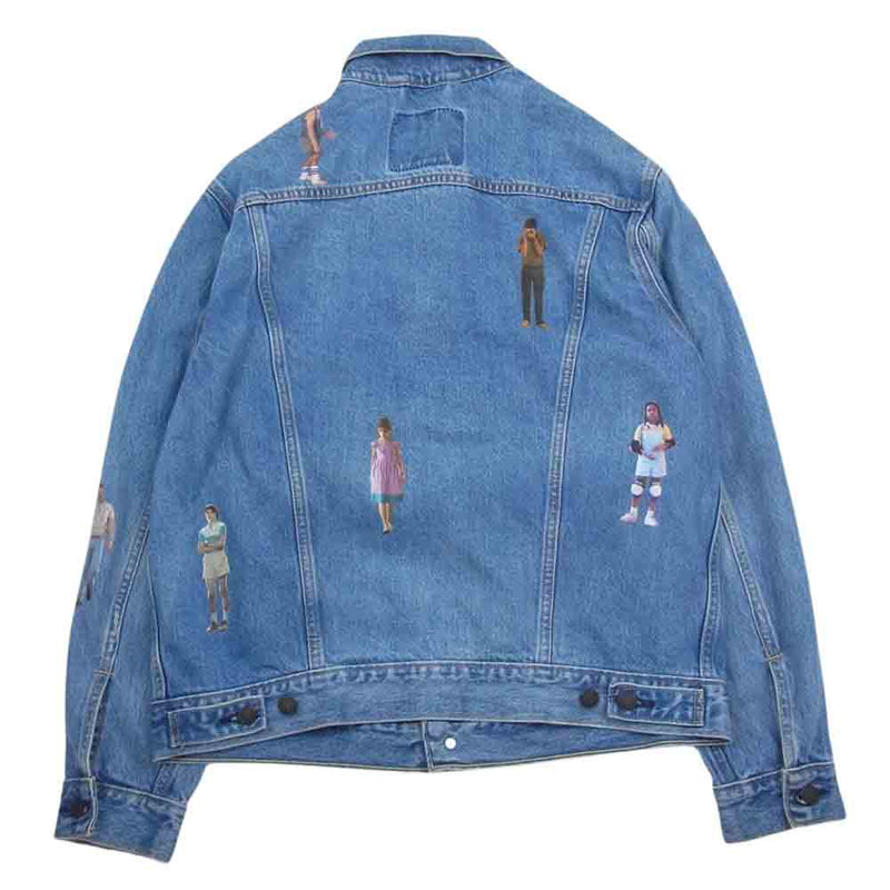 Levi's リーバイス × Stranger Things ストレンジャー シングス MOTOCROSS LEGEND デニム ジャケット  インディゴブルー系 M【中古】