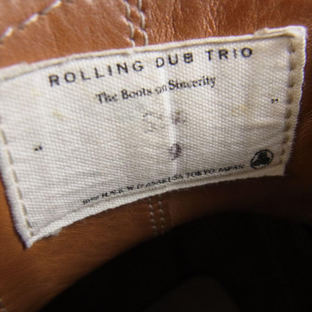 ROLLING DUB TRIO ローリングダブトリオ Stan スタン レザー サイドゴア ブーツ ブラック系 9【中古】