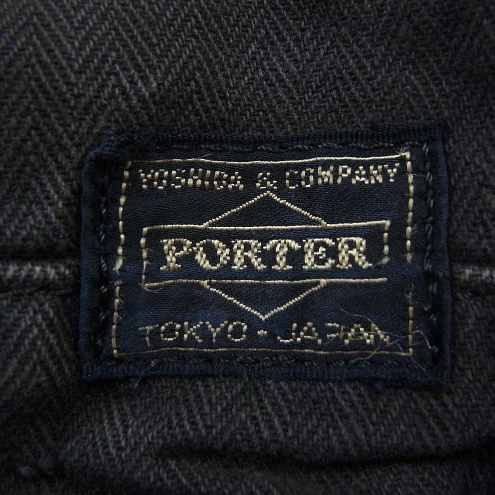 PORTER ポーター PAGE ページ リュック デイパック ブラック系【中古】