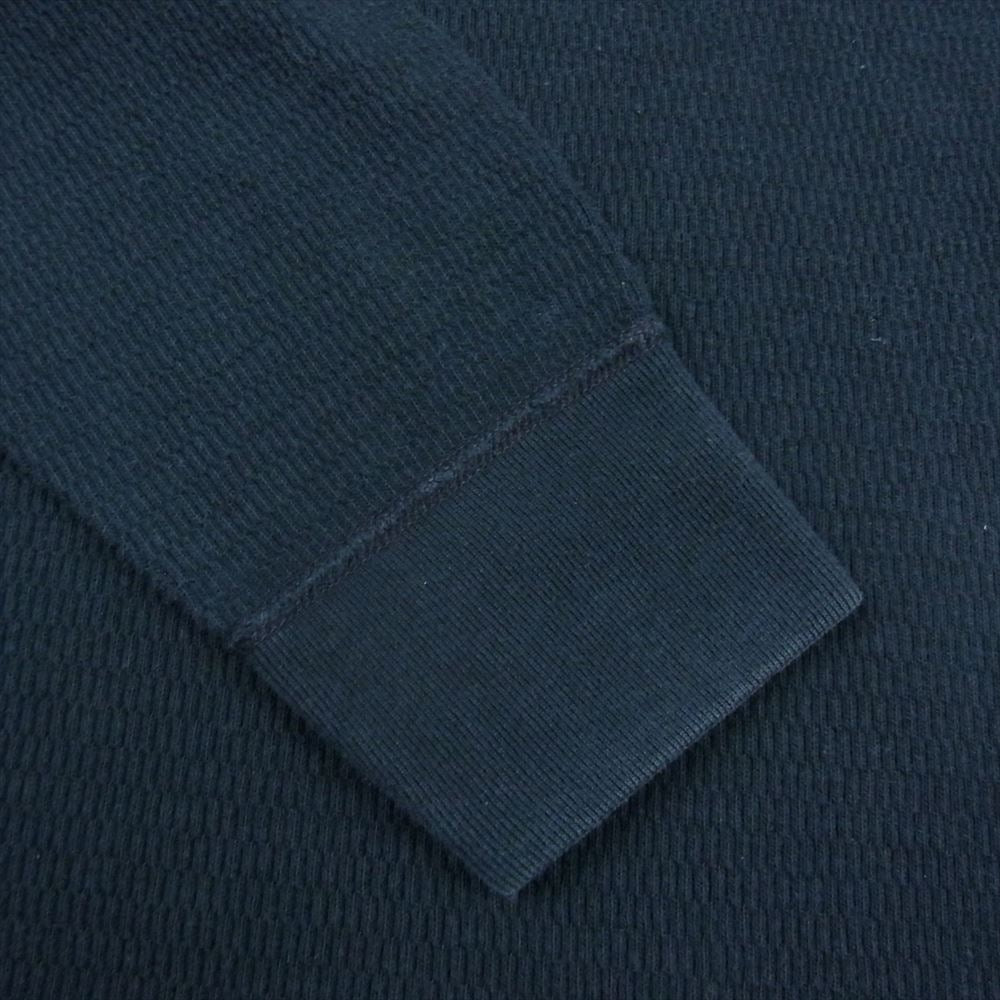 THE FLAT HEAD ザフラットヘッド モックネック サーマル 長袖 カットソー ネイビー系 XL【中古】