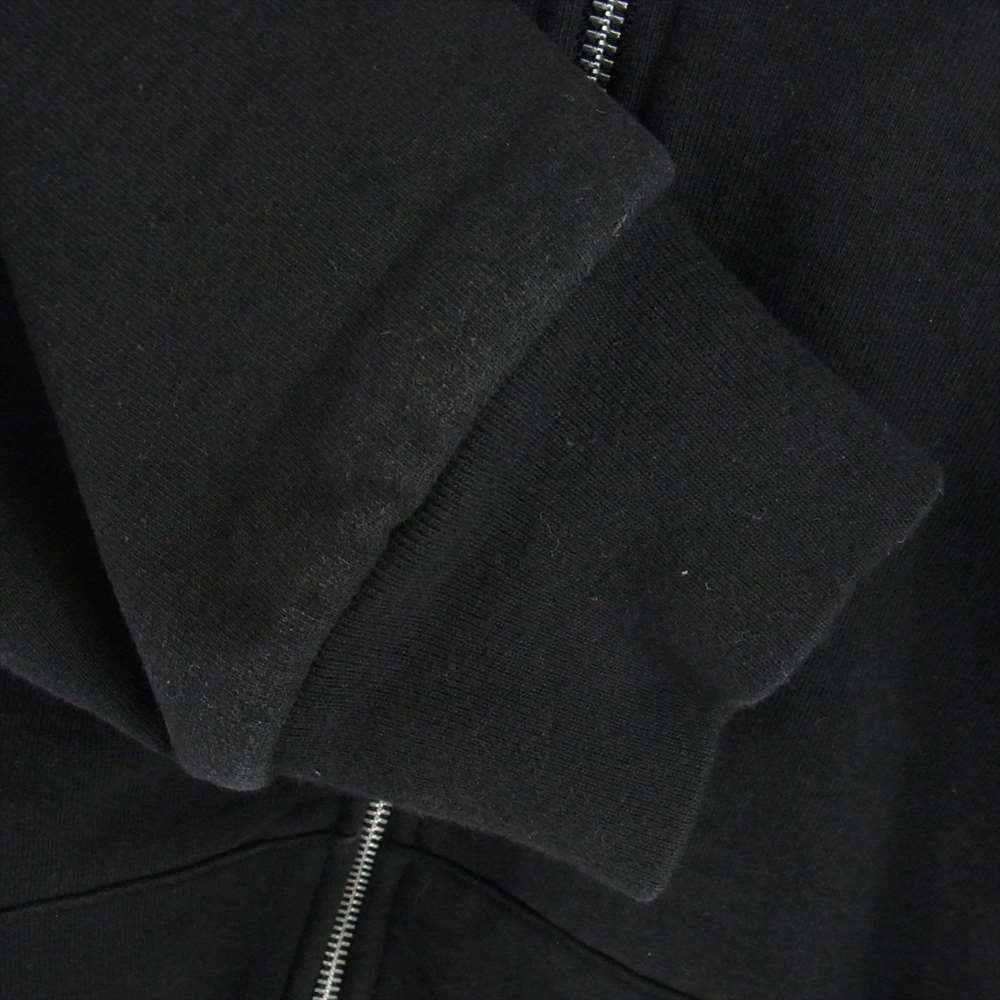 Supreme シュプリーム 18AW THERMAL ZIP UP SWEATSHIRT サーマル ジップアップ スウェット パーカー ブラック系 M【中古】
