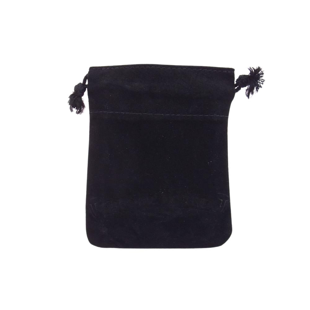 CHROME HEARTS クロムハーツ(原本無) MEMO HOLDER MINI CHクロスパッチ レザー メモホルダー カバー ブラック系【中古】