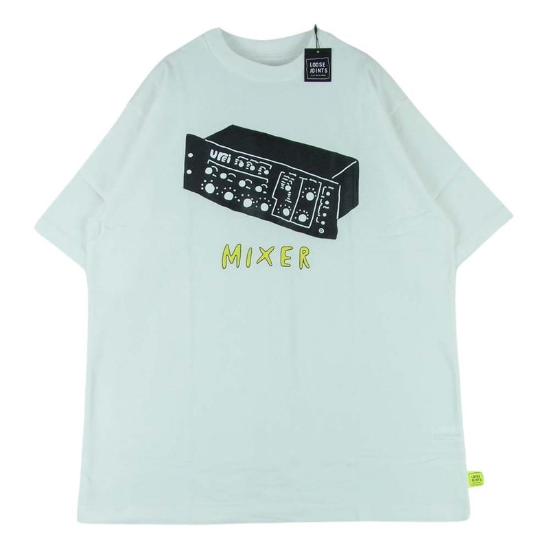 ルーズジョインツ F22JS005MK MOKA mixer sweater S/S TEE 半袖 Tシャツ ホワイト系 L【新古品】【未使用】【中古】