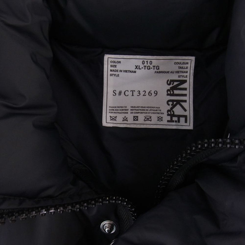NIKE × sacai 20AW NRG PARKA ジャケット 黒 XL