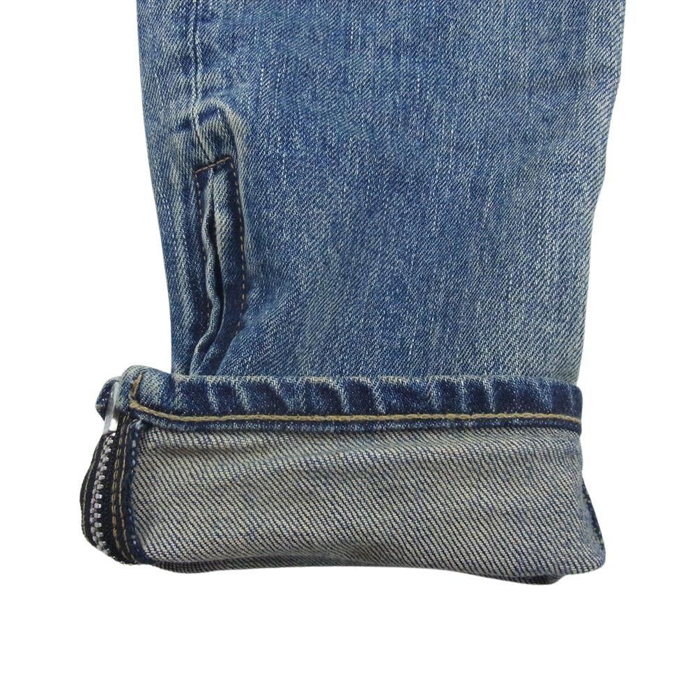 ISAMUKATAYAMA BACKLASH イサムカタヤマバックラッシュ D-702L 13.5oz THE DENIM STRETCH SELVEDGE DENIM SKINNY PANTS "LIGHT.INDIGO" セルビッジ ストレッチ スキニー デニムパンツ ジーンズ インディゴブルー系 S【中古】