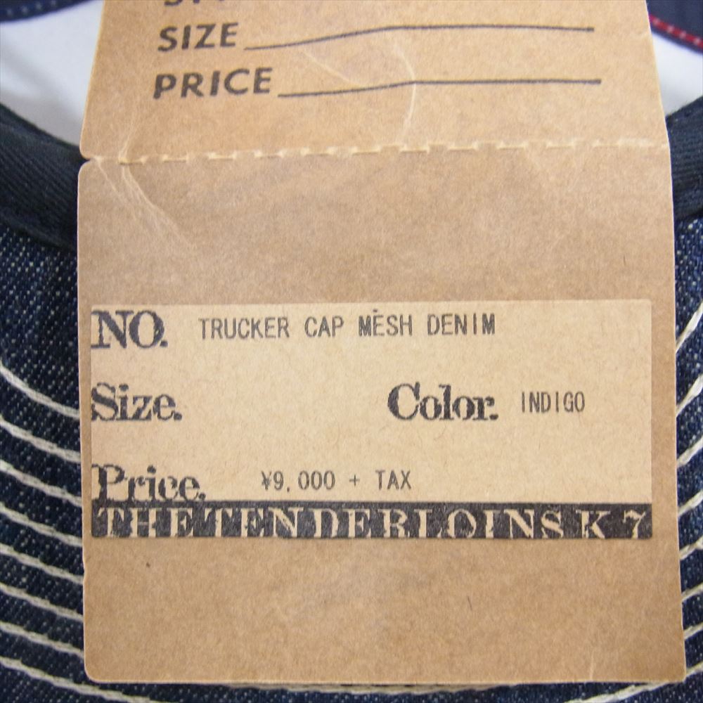 TENDERLOIN テンダーロイン TRUCKER CAP MESH DENIM トラッカー キャップ メッシュ デニム インディゴブルー系 ONE SIZE【中古】