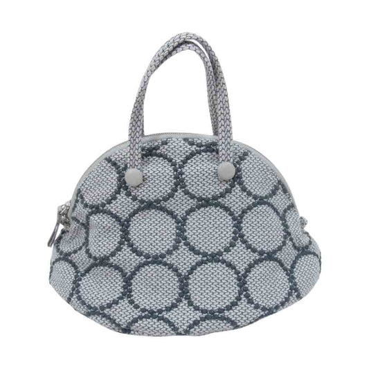 mina perhonen ミナペルホネン xa9537 bell bag tambourine small size ベルバッグ タンバリン ハンドバッグ グレー系【中古】