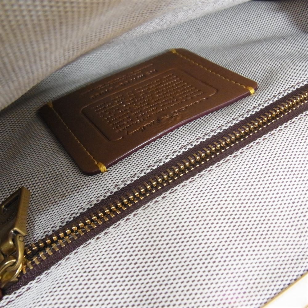 COACH コーチ M1780-31069 キースへリング コーティングキャンバス レザー ショルダー バッグ ブラウン系【中古】