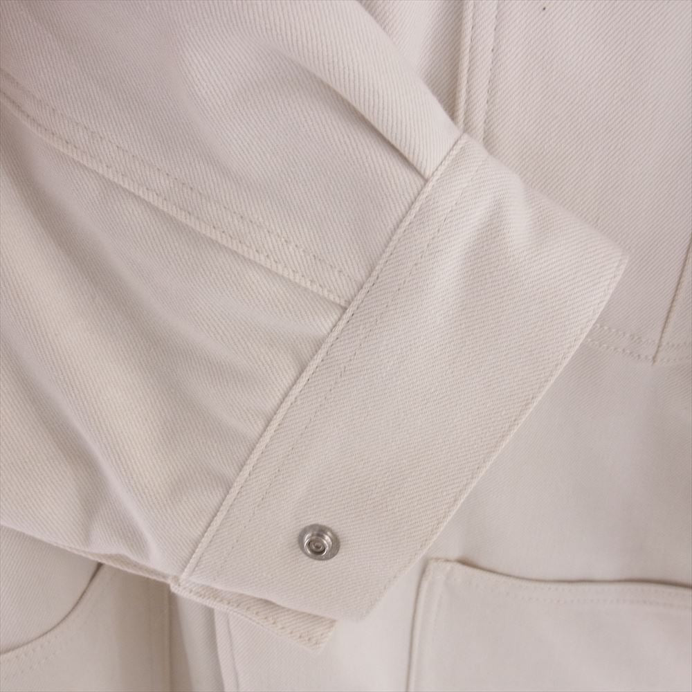 WACKO MARIA ワコマリア 23FW-WMO-LE01 LEE DENIM BOA COVERALL リー デニム ボア ジャケット カバーオール オフホワイト系 ブラウン系 M【極上美品】【中古】