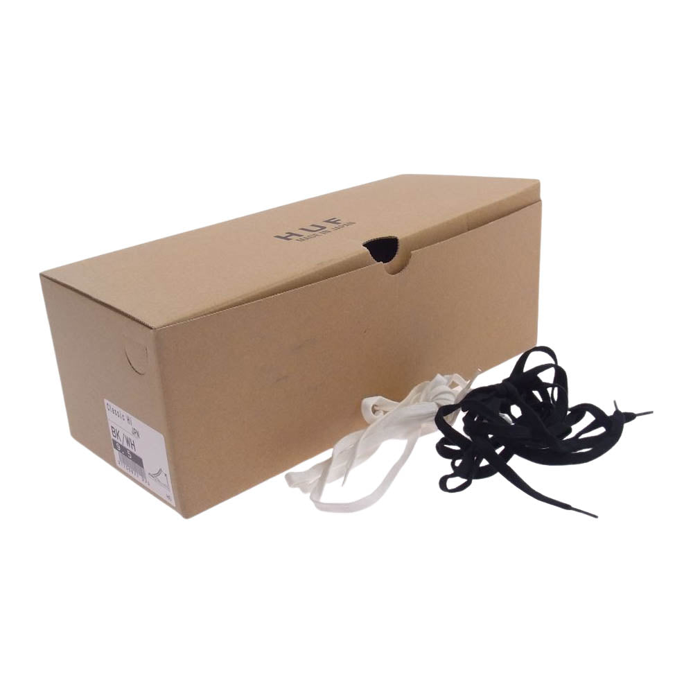 HUF ハフ CLASSIC HI クラシック ハイ スニーカー ホワイト系 ブラック系 9.5【新古品】【未使用】【中古】