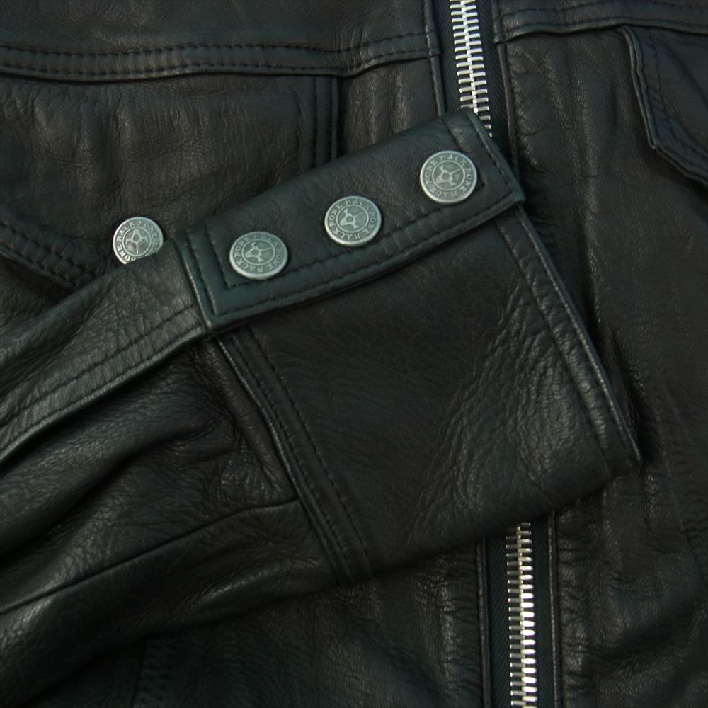 BACKBONE バックボーン BB08SS-LB01 TYPE A-1 ディアスキン レザー ジャケット ブラック系 L【中古】