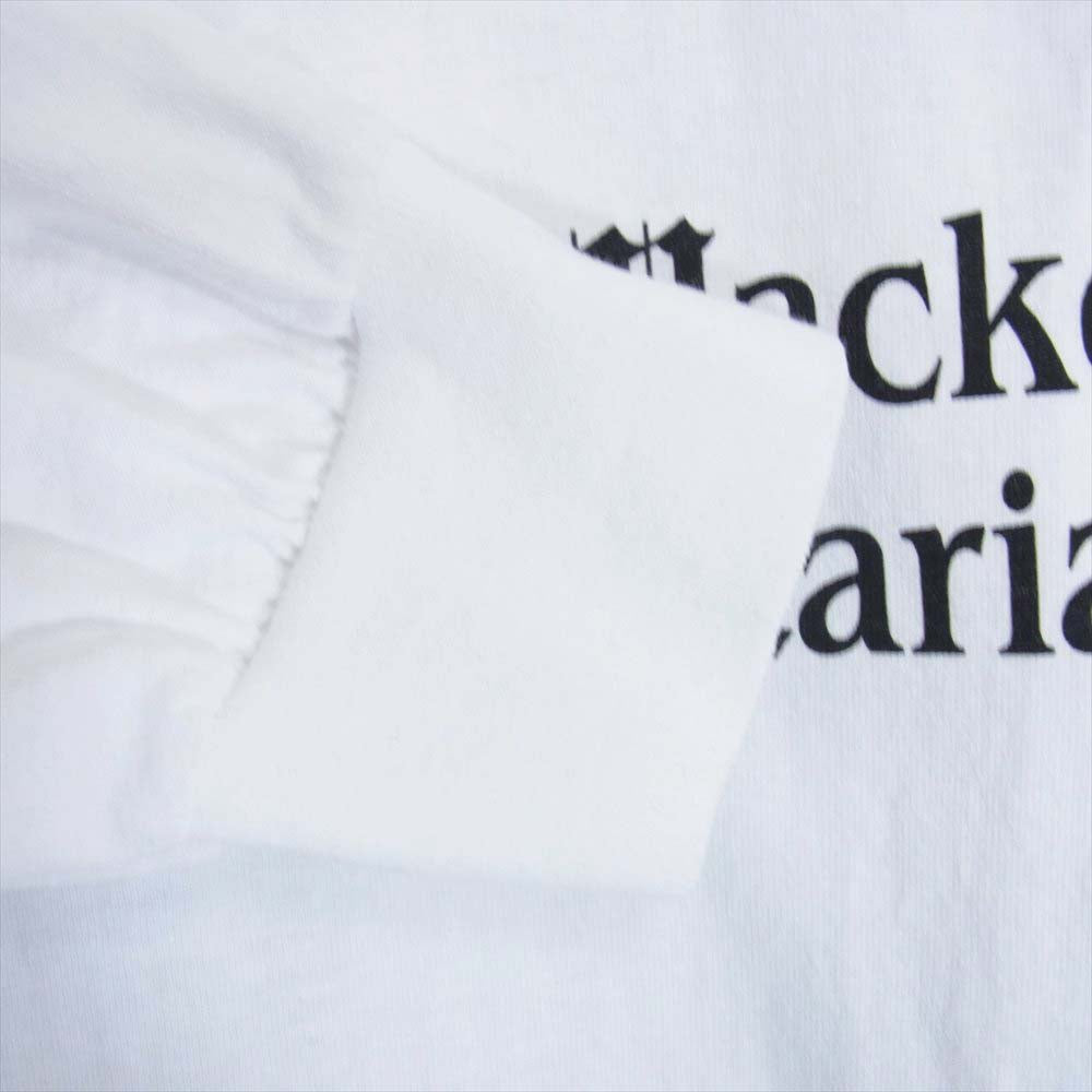 WACKO MARIA ワコマリア 袖タイガープリント 長袖 Tシャツ ホワイト系 XL【中古】