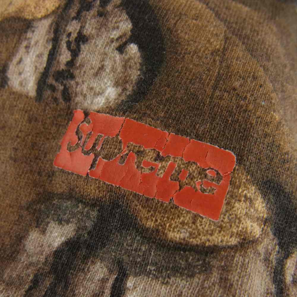 Supreme シュプリーム 17AW Hanes Realtree Tagless ヘインズ リアルツリー タグレス 半袖 Tシャツ ブラウン系 カーキ系 S【中古】