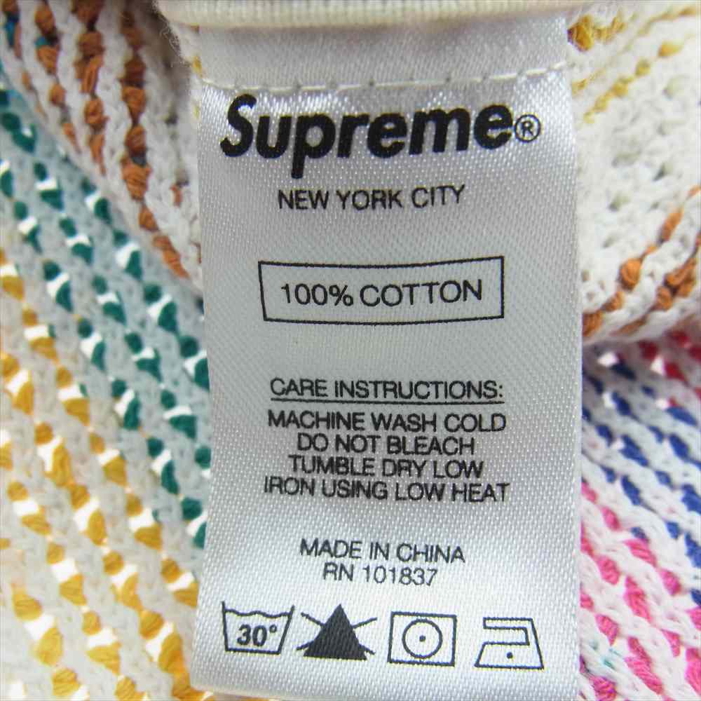 Supreme シュプリーム 19SS Knit Stripe Tank Top ニット ストライプ タンクトップ マルチカラー系 S【中古】
