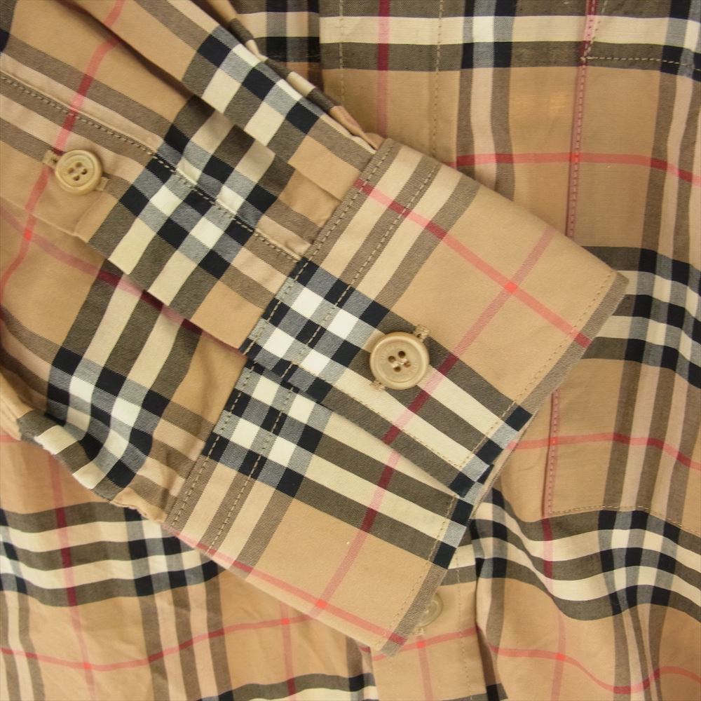BURBERRY バーバリー ノヴァ チェック 長袖 シャツ ライトブラウン系 M【中古】