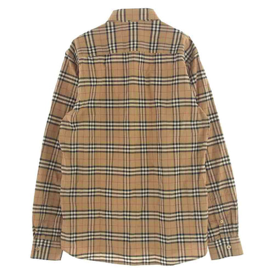 BURBERRY バーバリー ノヴァ チェック 長袖 シャツ ライトブラウン系 M【中古】