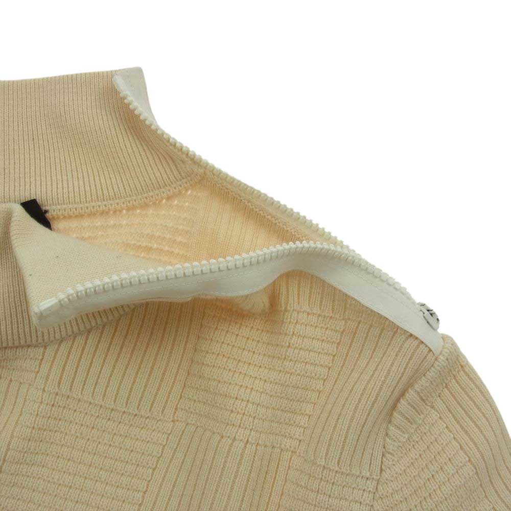 LOUIS VUITTON ルイ・ヴィトン VCCM08 AMERICAS CUP アメリカ カップ ニット セーター 肩ジップ オフホワイト系 XL【中古】