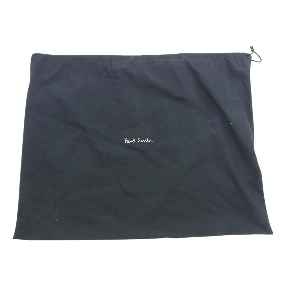 Paul Smith ポール・スミス PSロゴ刻印 PCケース オールレザー ビジネスバッグ トートバッグ ブラウン系 記載カラー カーキ【中古】