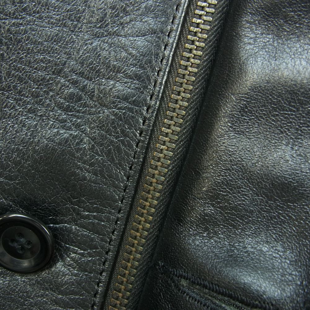 PARANOID パラノイド N1 デッキ レザー ボア ジャケット ブラック系 S【中古】