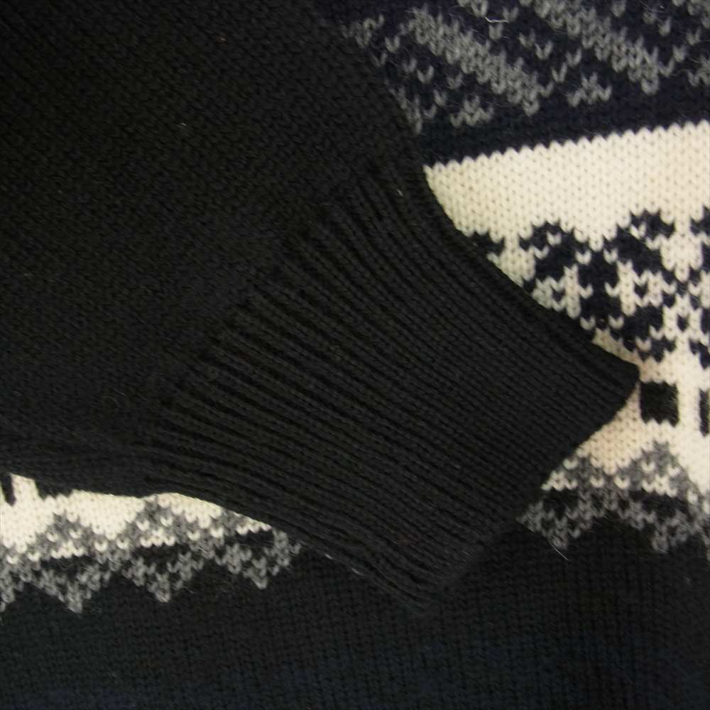 Y's Yohji Yamamoto ワイズ ヨウジヤマモト ノルディック柄 ニット セーター ブラック系【中古】