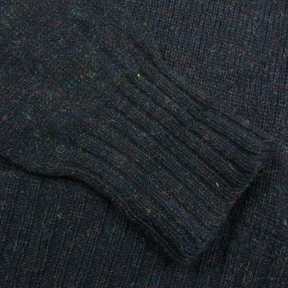 ANATOMICA アナトミカ スコットランド製 2PLY SHETLAND SWEATER TURTLE ネップ タートルネック ニットブラウン ブラック系 38【極上美品】【中古】